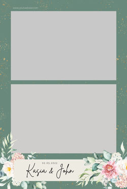 Green and gold - 6x4 photo print portrai