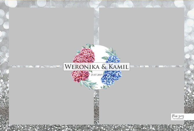 Hortensja w oprawie graficznej wesela
