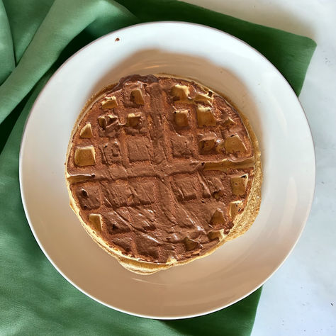 Heavenly Chocolate Waffle Frosting That's Actually Healthy!