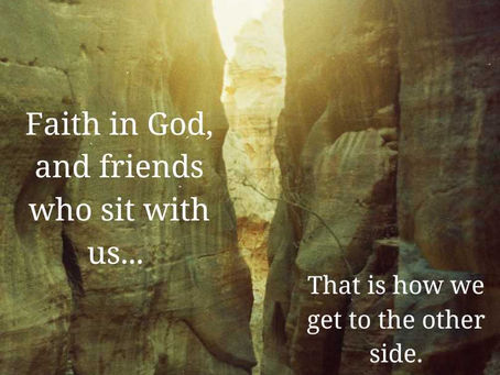 When dealing with the loss of someone, Jesus promised us it will get better.