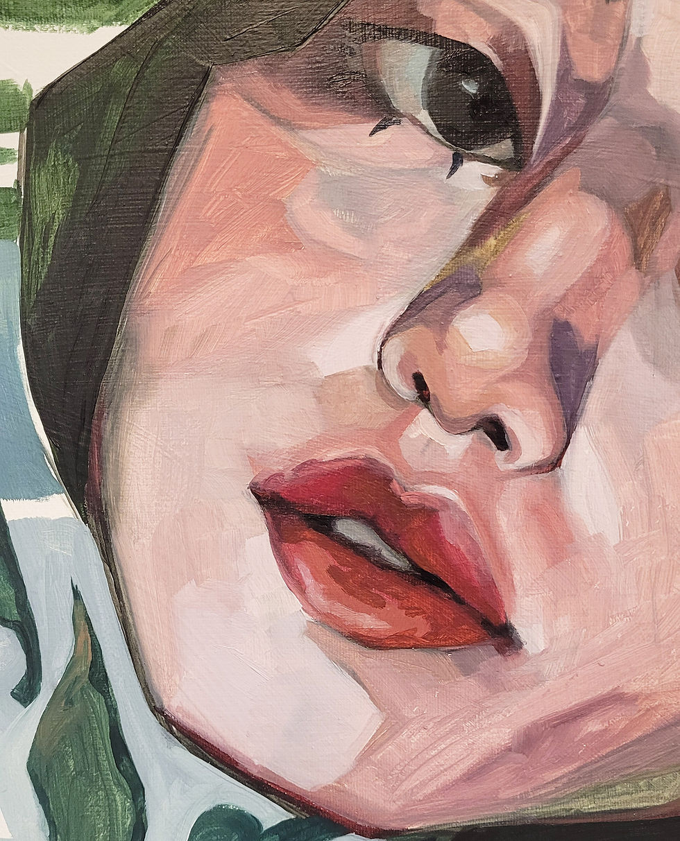 Miniatyrbilde: Original "Float" Oil Painting 50x50cm
