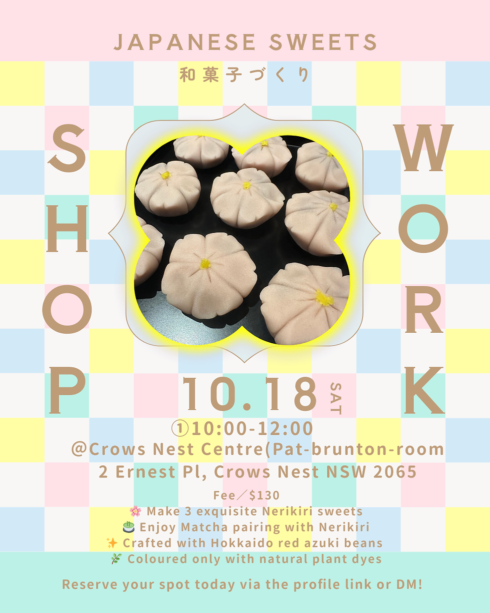 The Art of Wagashi Workshop : Sweet elegance of Japan