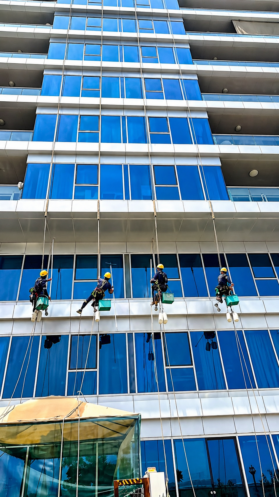 high-rise exterior cleaning Services in Al Ain