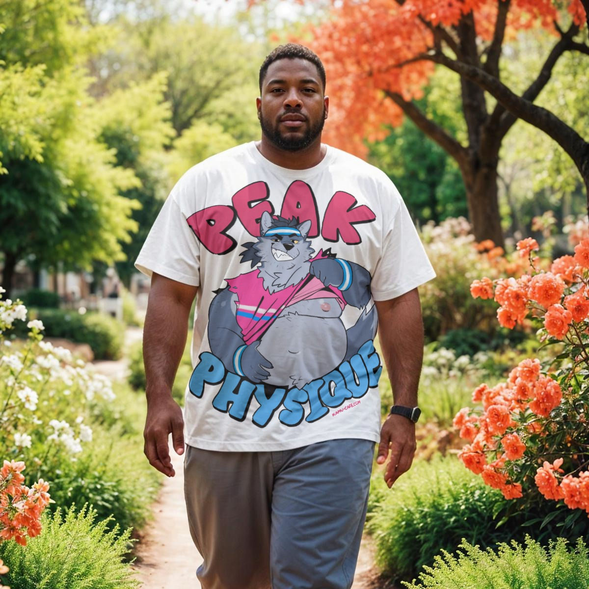 peak physique white T *pink*