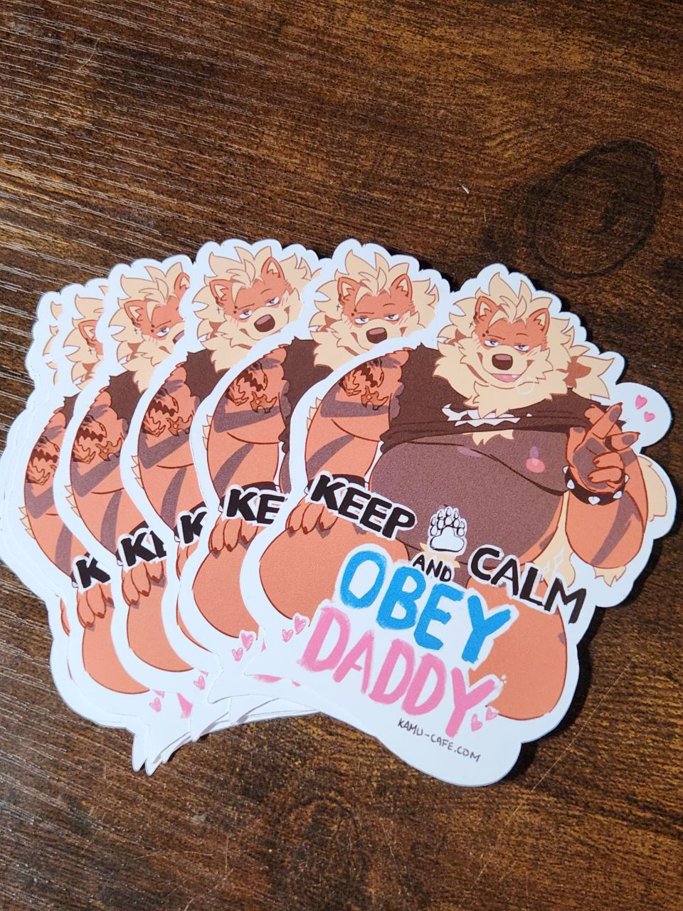 keep calm and OBEY DADDY stickers (Arcanine)