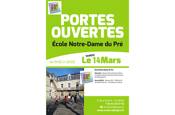 Portes Ouvertes De L Ecole Samedi 14 Mars