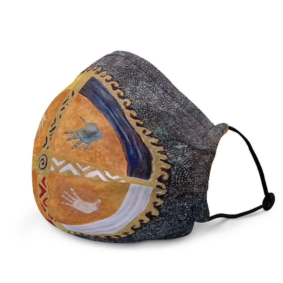 Thumbnail: Blue Healing Hands Premium face mask
