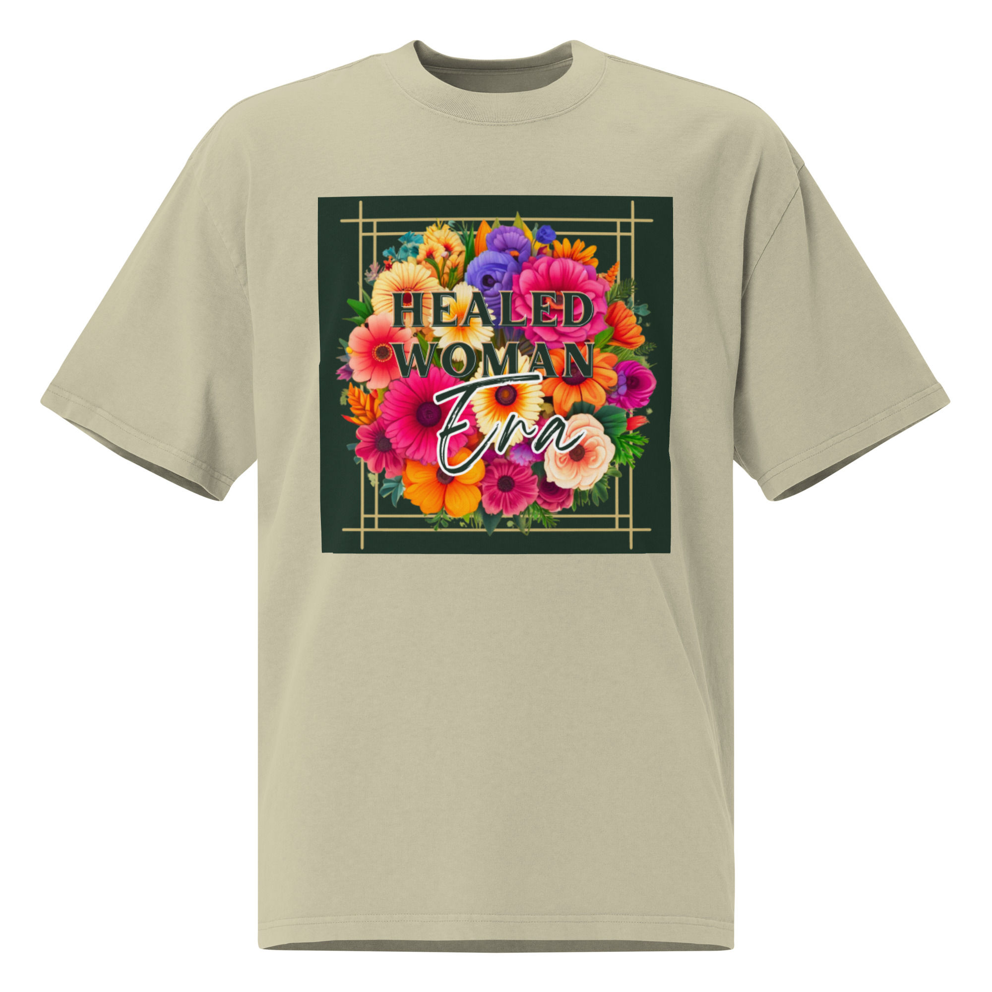 Healed Woman Era Oversized Vintage Tee