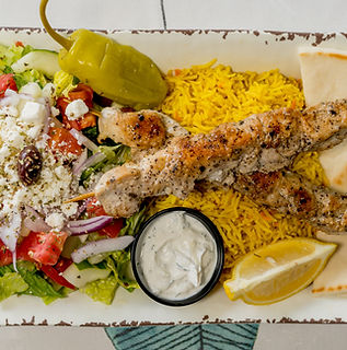 Chicken Souvlaki Platter