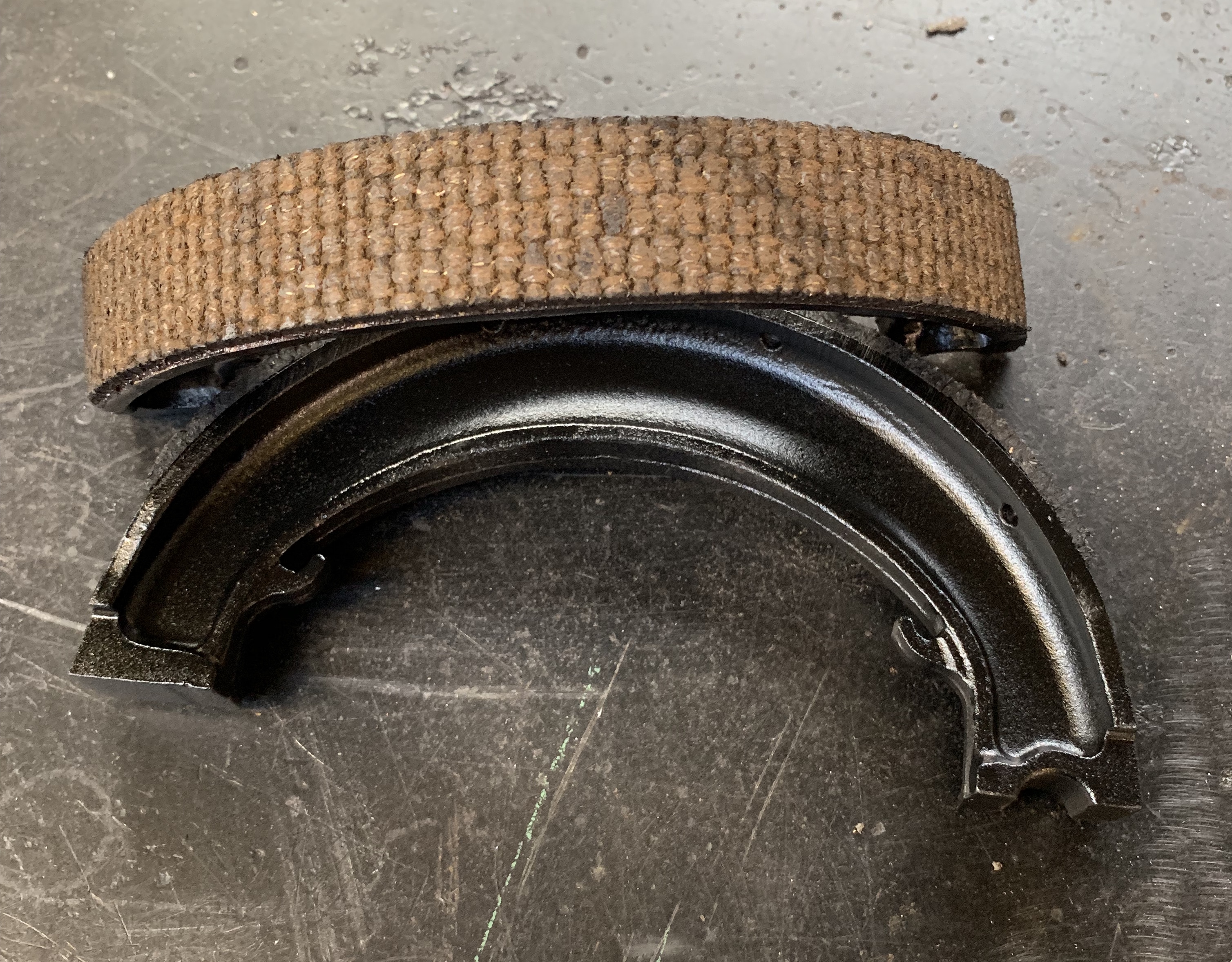 Triumph brakes ready to be re-fitted