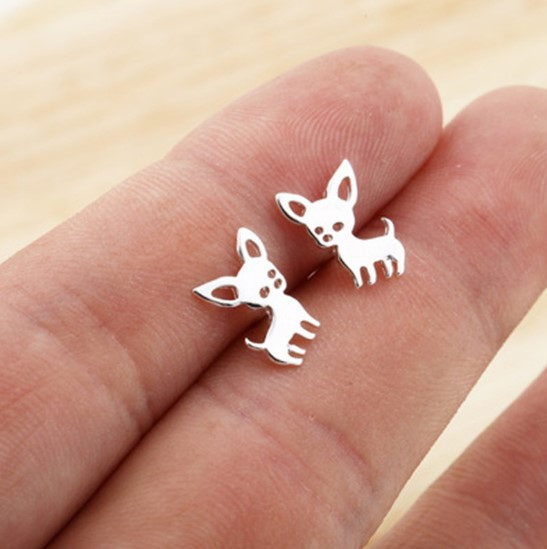 Thumbnail: Animal Necklace and Earring Set with Copper Chain