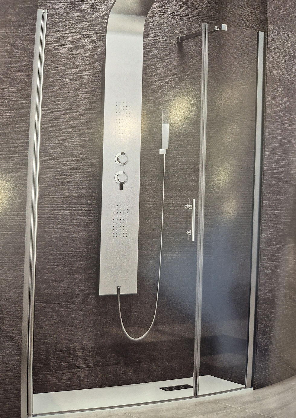 Crystal-Glas Duschtüre - crystal shower door