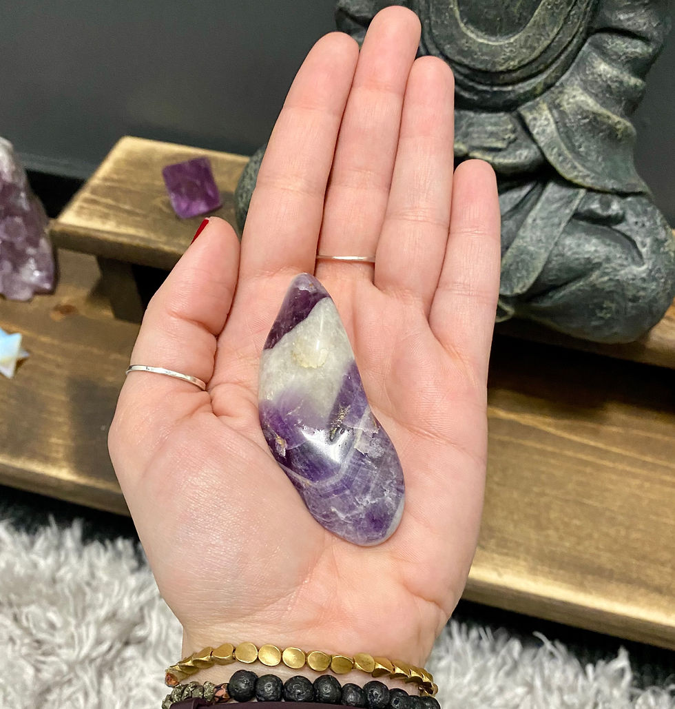 Thumbnail: Tumbled Chevron Amethyst