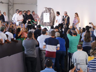 Visita de Bolsonaro à Porto do Açu, marca lançamento de pedra fundamental da UTE GNA II