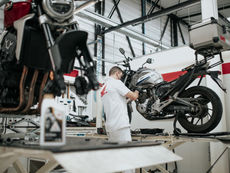 Serviço rápido para motociclista que não pode perder tempo