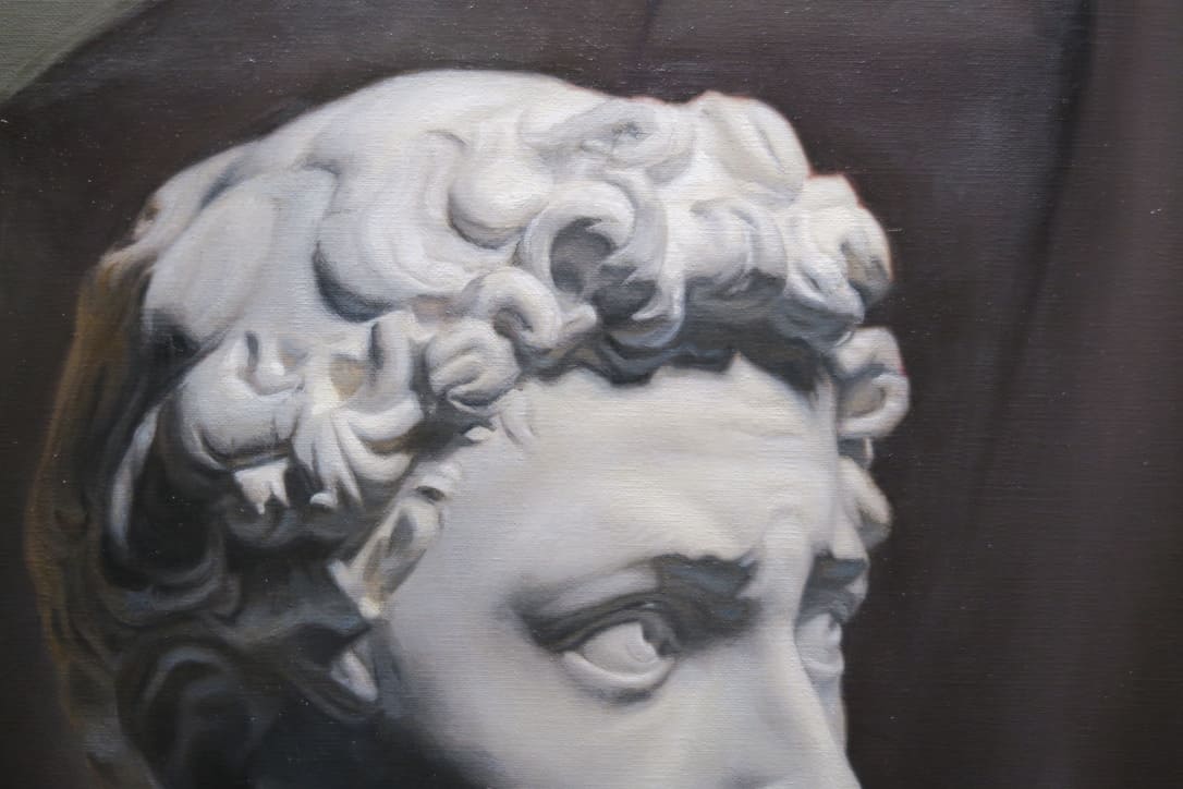 Détail St-Georges - Nadine Bourgeois Artiste Peintre