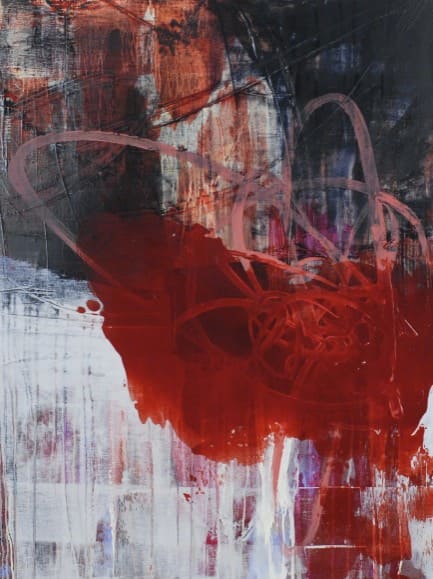 Noué rouge - Nadine Bourgeois Artiste Peintre