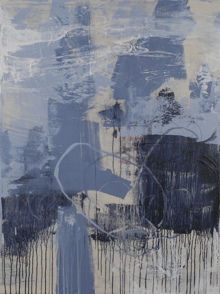 Bleu - Nadine Bourgeois Artiste Peintre