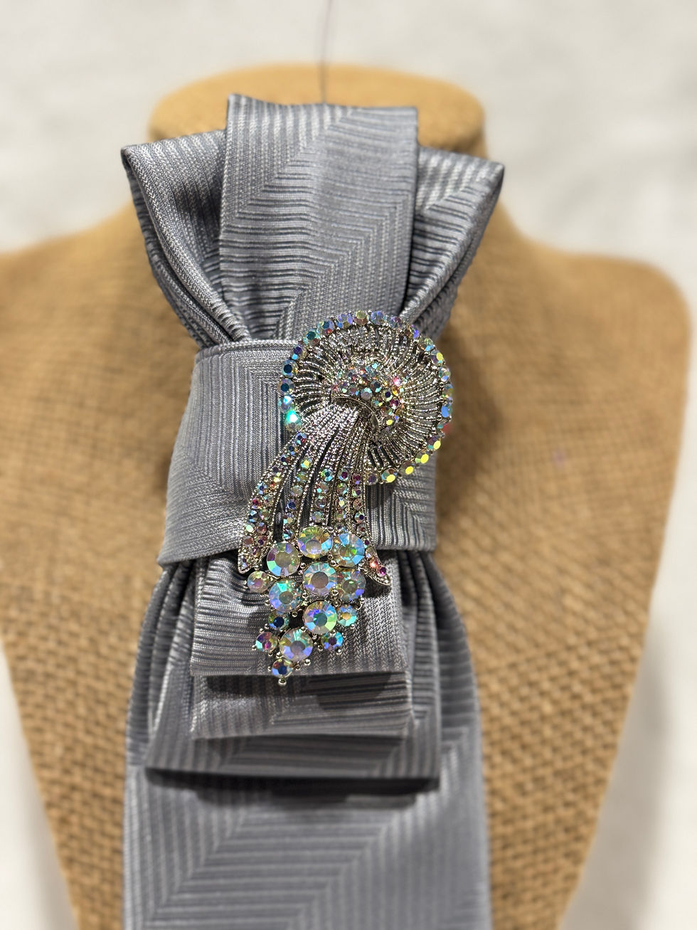 Thumbnail: Silver grey tie