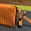 Thumbnail: Small light brown handbag with woven pattern