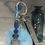 Thumbnail: Blue Fluffy Bag Charm / Key Charm