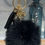 Thumbnail: Black Crown Fluffy Bag Charm / Key Charm