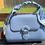 Thumbnail: Elegant light blue handbag with retro charm