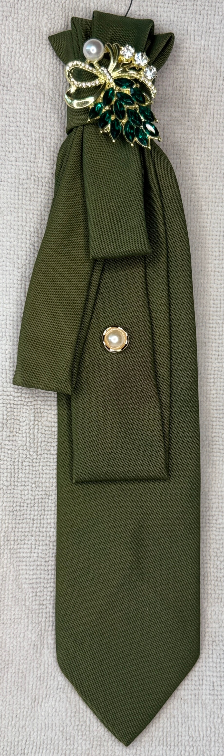 Shimmery Sage Green Tie