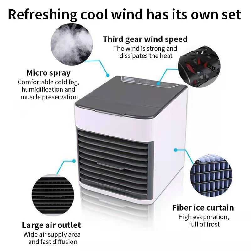 Portable USB Mini Air Cooler Desktop Fan