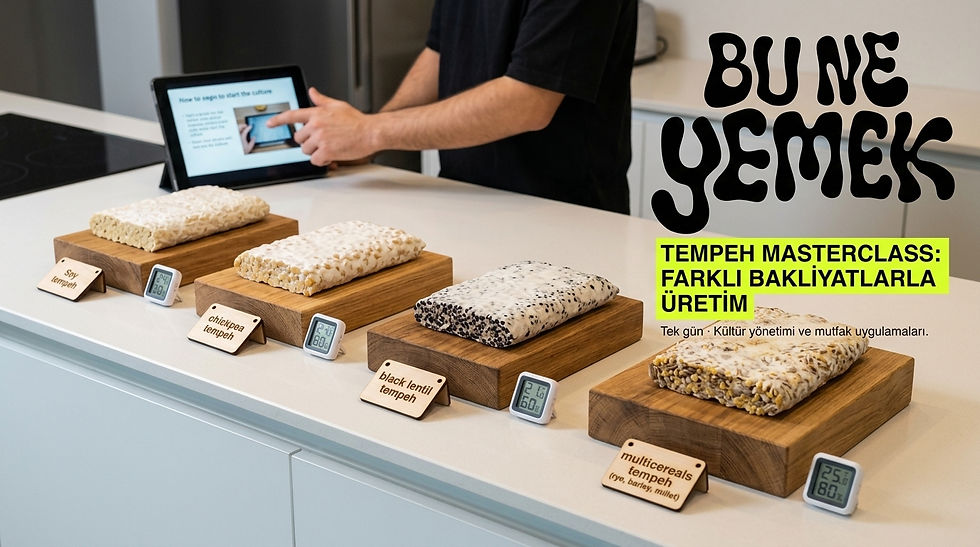 Tempeh Masterclass: Farklı Bakliyatlarla Üretim ve Mutfak Uygulamaları