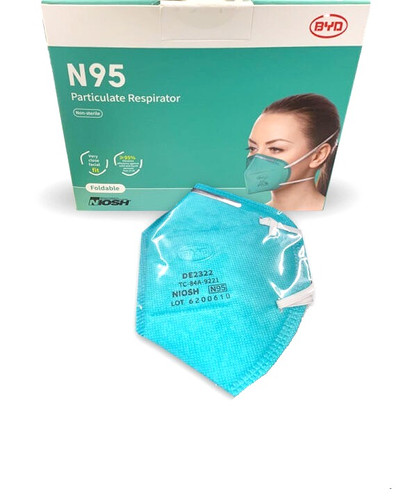 新品 N95マスク BYD 医療用 青色 12箱 品質証明書付き NIOSH BYD CARE N95 Particulate Respirator Face Masks – Planet Halo