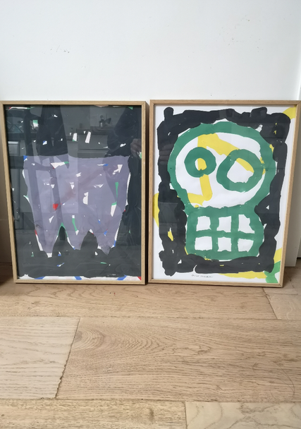 Les couleurs vives sont de mises dans les peintures due l'artiste olivier rocheau