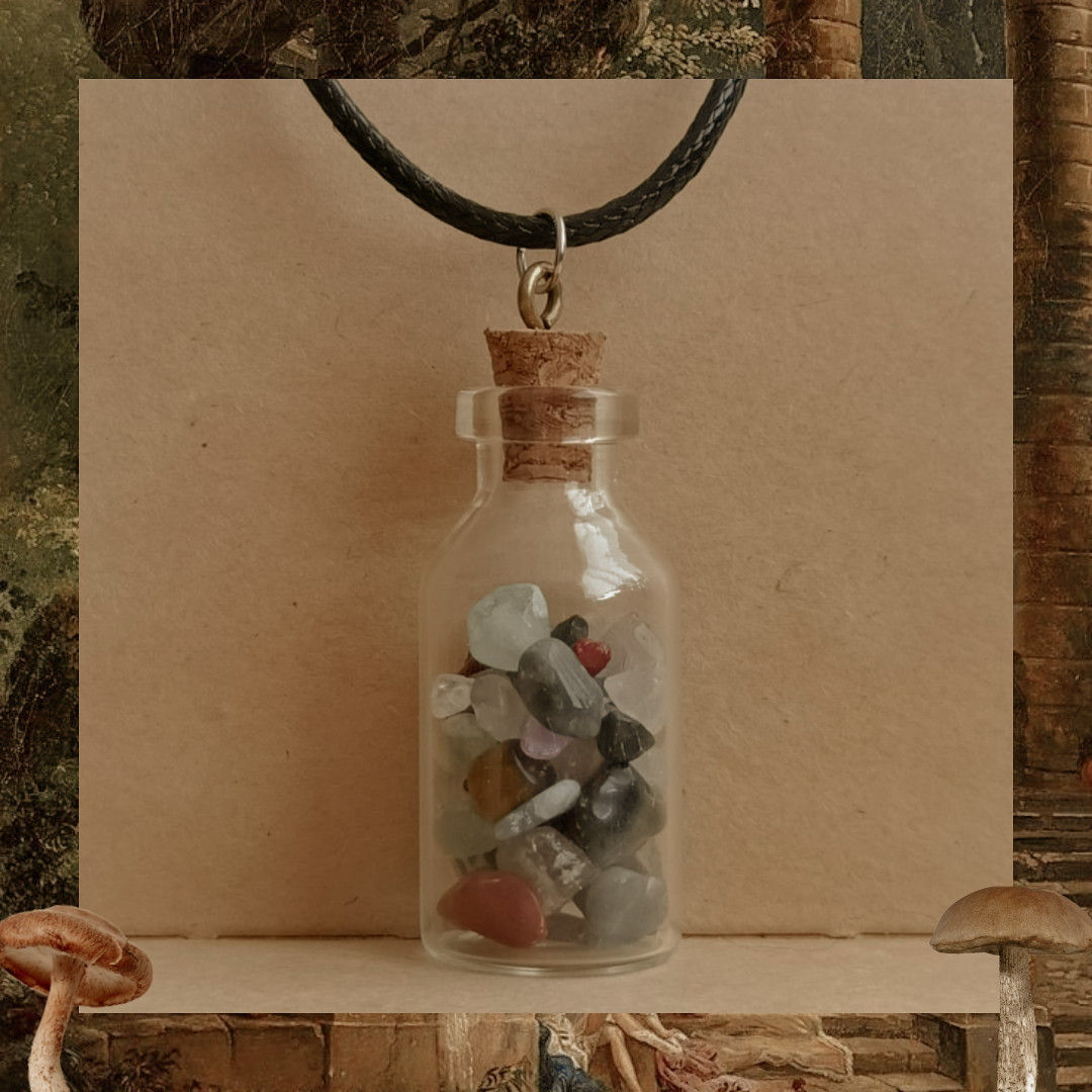 Botella de cuarzo confeti