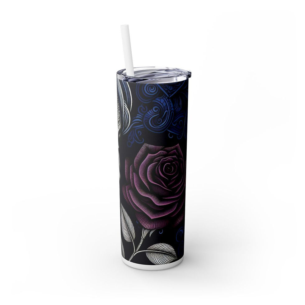 Thumbnail: Skinny Tumbler with Straw, 20oz