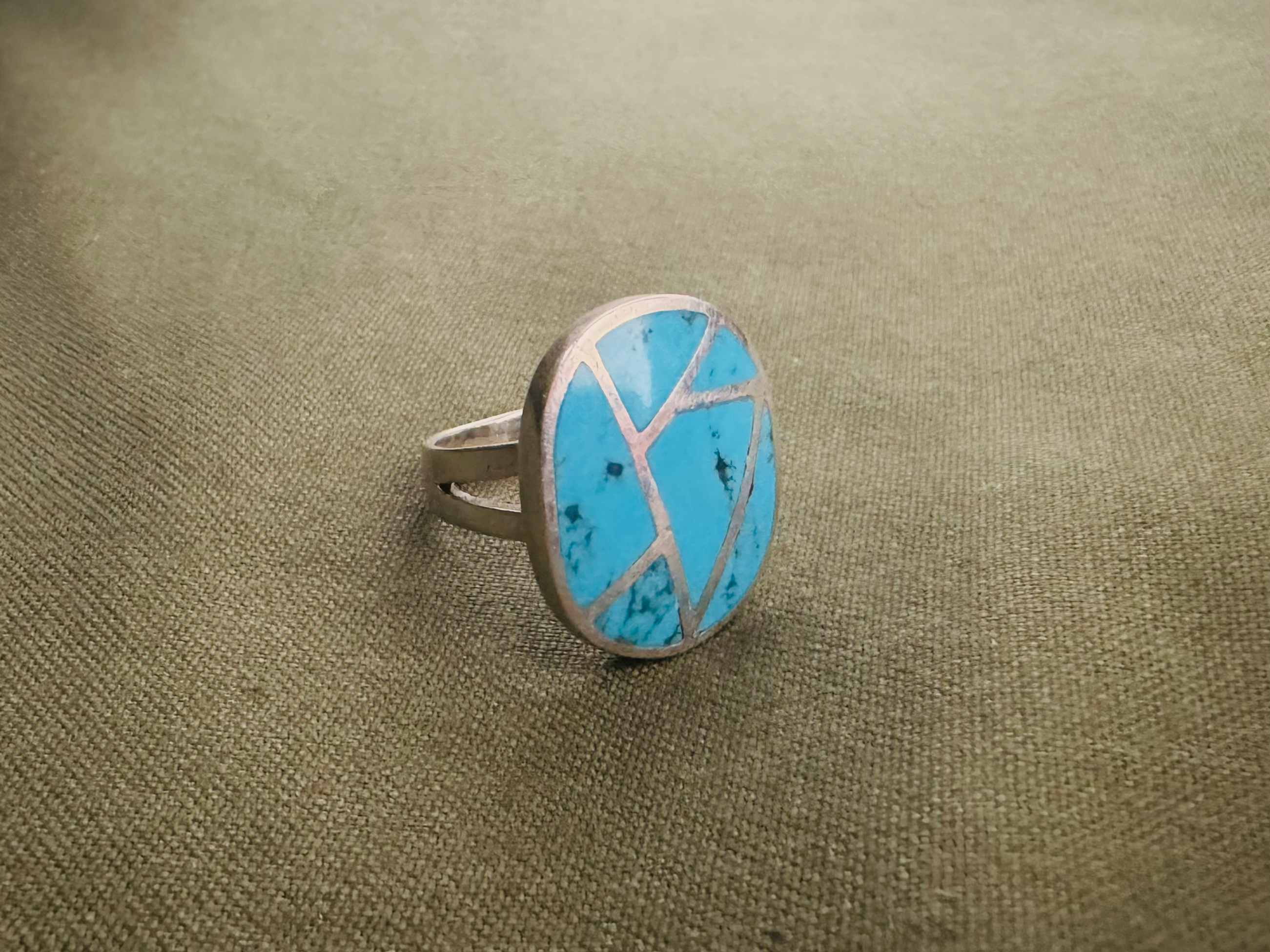Vintage Zuni Turquoise Ring