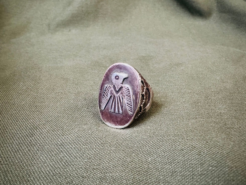 Thumbnail: Vintage Thunderbird Navajo Ring 