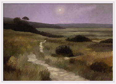 This Moonscape painting came easily. Why is that?