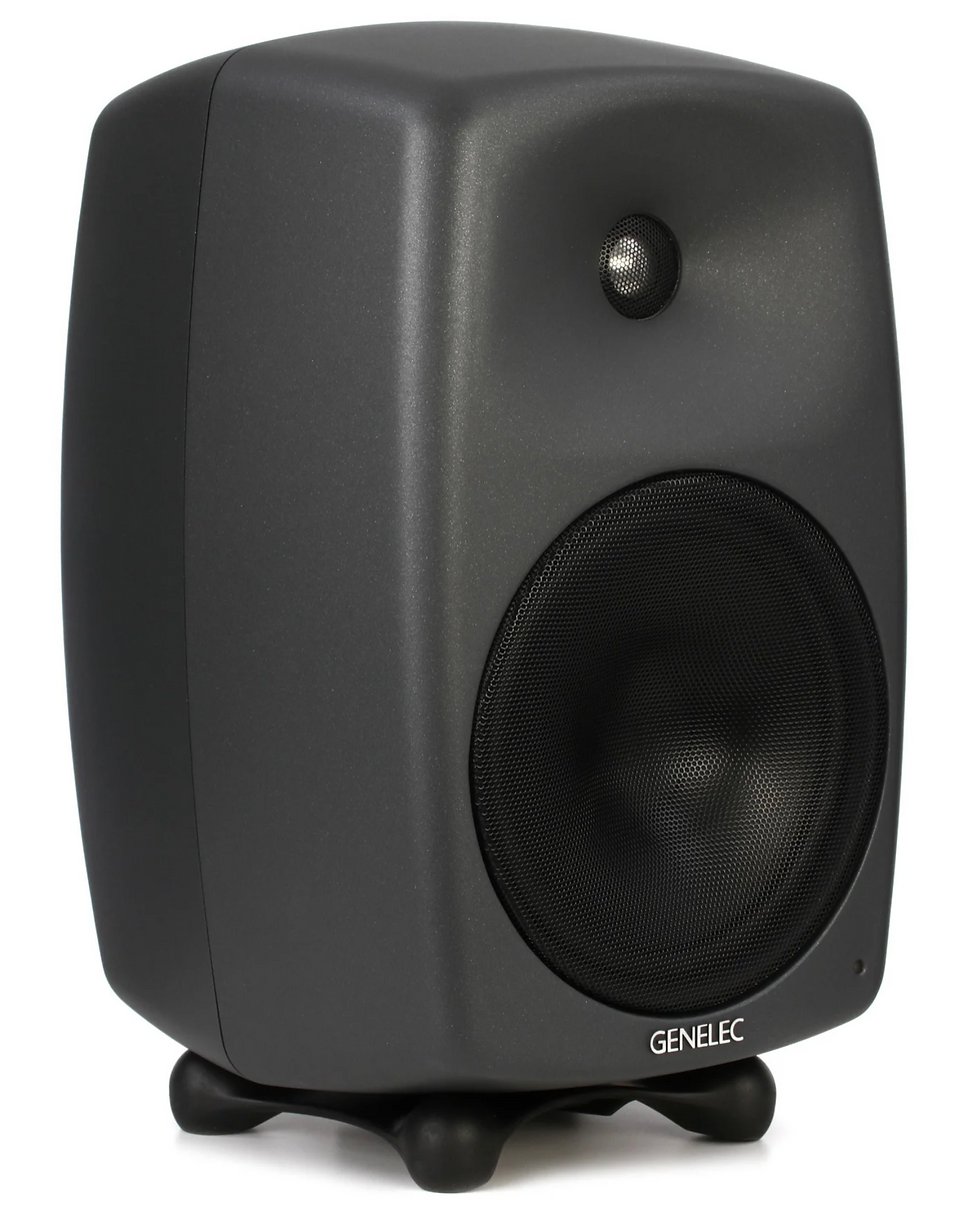 Genelec Studio Monitors and a Focusrite Clarett+ 4Pre Interface