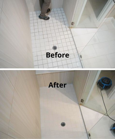 Complete Shower Grout Restoration Project in Frisco, TX
