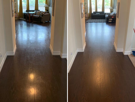 Dustless Hardwood Floor Refinishing Service for Homeowner in The Colony, TX