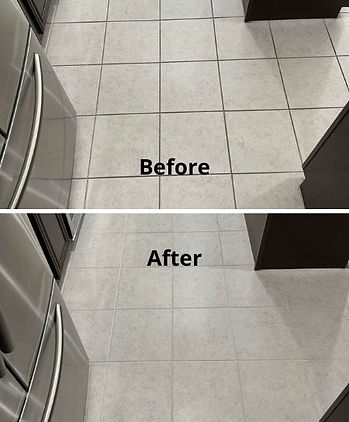 Grout recoloring service completed in Dallas TX