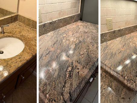 Stone Countertop Cleaning, Polishing and Sealing Before Holidays in Greensboro, NC