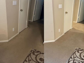 Low Moisture Traffic Lane Carpet Cleaning in Brookhaven Neighborhood of Fresno, CA