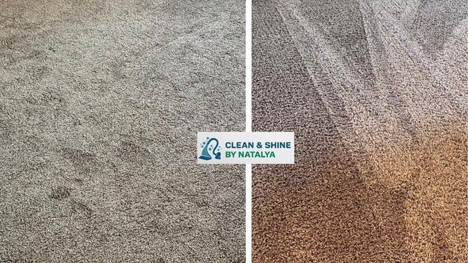 Before and after apartment carpet cleaning in Phoenix AZ