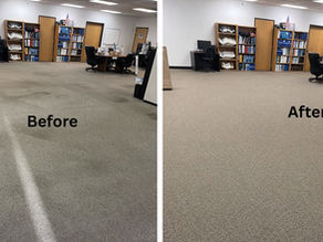 How This Commercial Glue Down Carpet Was Deep Cleaned