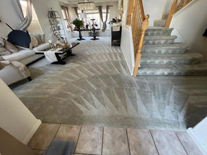Traffic Lane Carpet Steam Cleaning in Morgan Hill Townhome