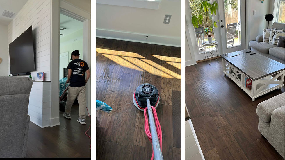 Cleaning and Buffing Hand-Scraped Wood Floors
