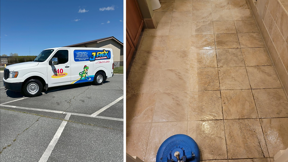 Travertine Floor Cleaning and Sealing Service in Greensboro