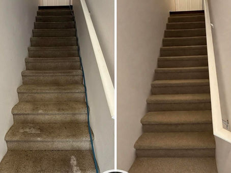 The Easiest Way to Clean Carpeted Stairs