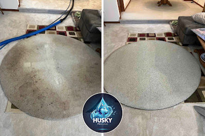 Before and after area rug cleaning results in Snohomish County
